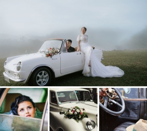 Timeless Style with Vintage Wedding Car